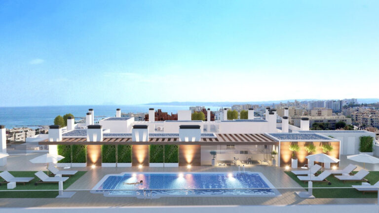 Estepona: Hiszpański apartament na środkowym piętrze E D B Fc C B B D Aa