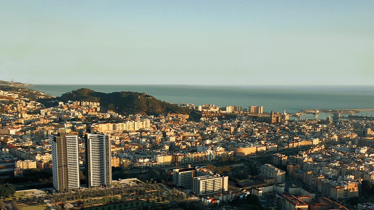 Mieszkanie na środkowym piętrze w Malaga Hiszpania D Ed Da A D C D E D