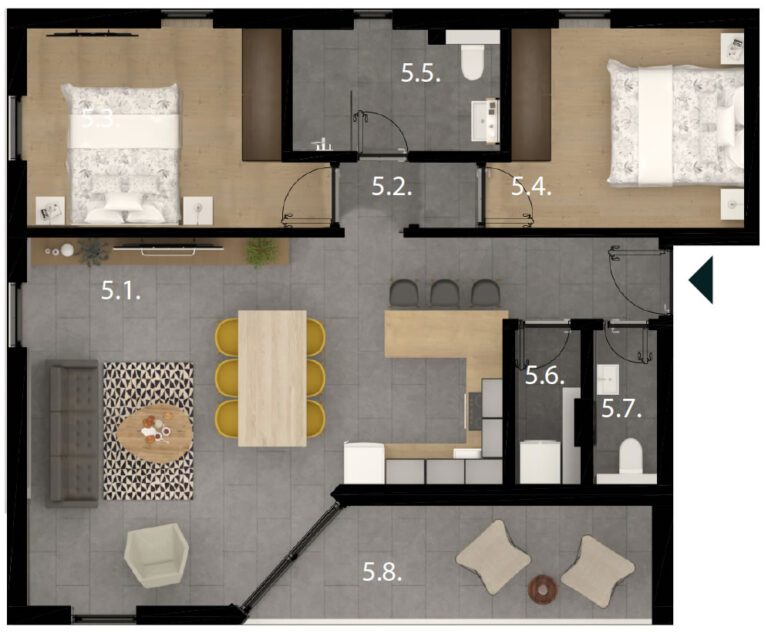 Apartament z doskonałym widokiem na morze, nowy budynek, Sveti Filip i Jakov A Z S