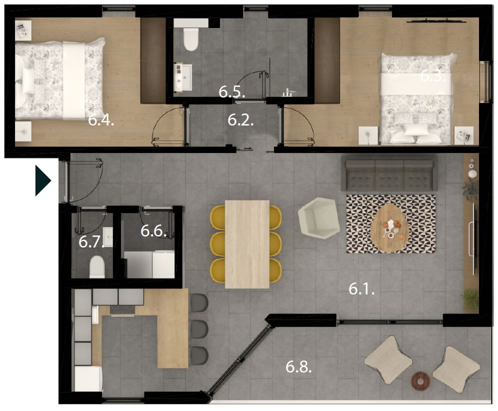 Apartament z pięknym widokiem w Sveti Filip i Jakov, Chorwacja A Z S