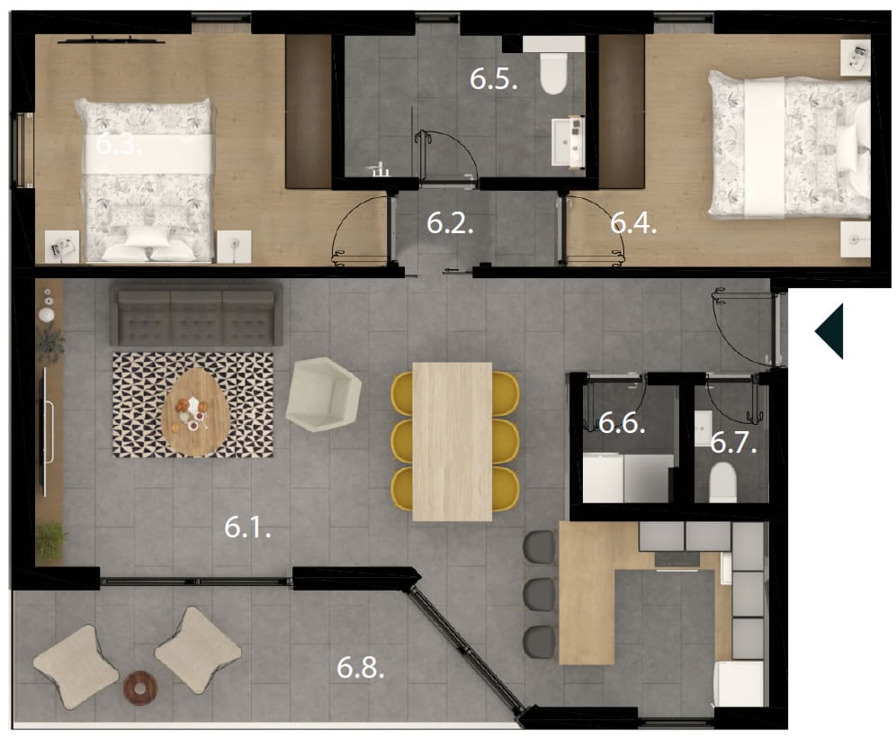 Apartament na sprzedaż z widokiem na morze w Sveti Filip i Jakov, Chorwacja A Z S