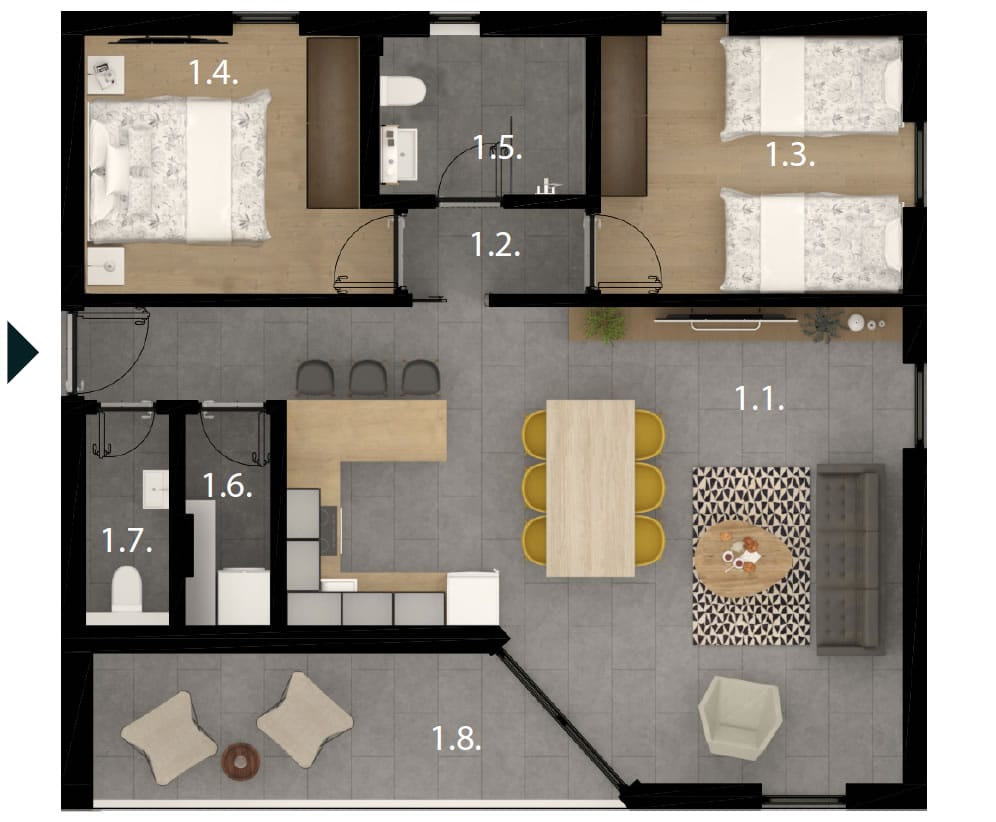 Nowoczesny apartament w Sveti Filip i Jakov, Chorwacja A Z S