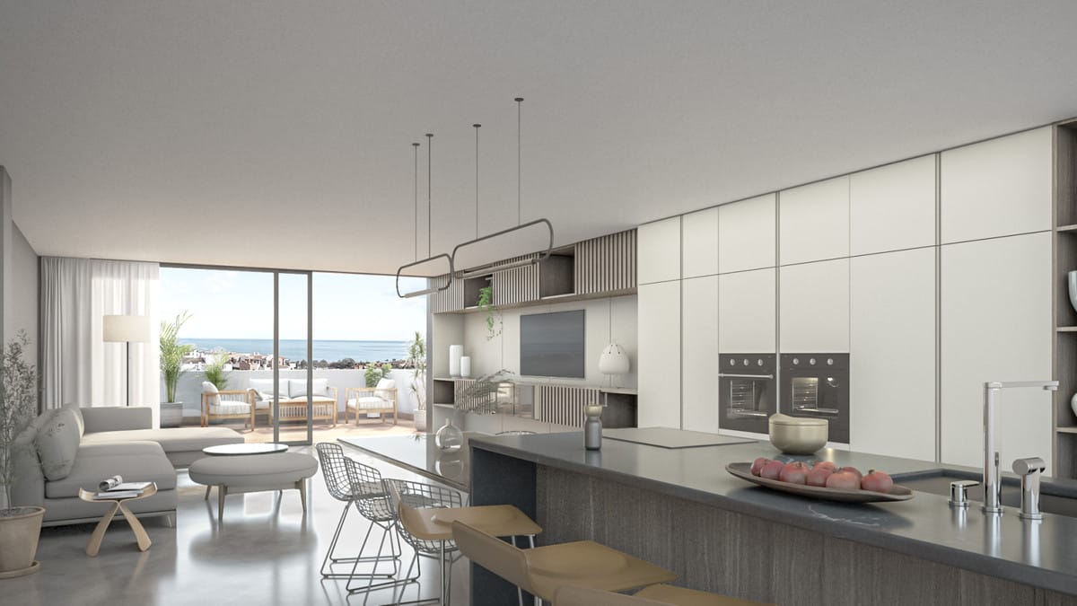 Apartament na najwyższym piętrze w Manilva Hiszpania Aa Cc B C Bb Af Cd