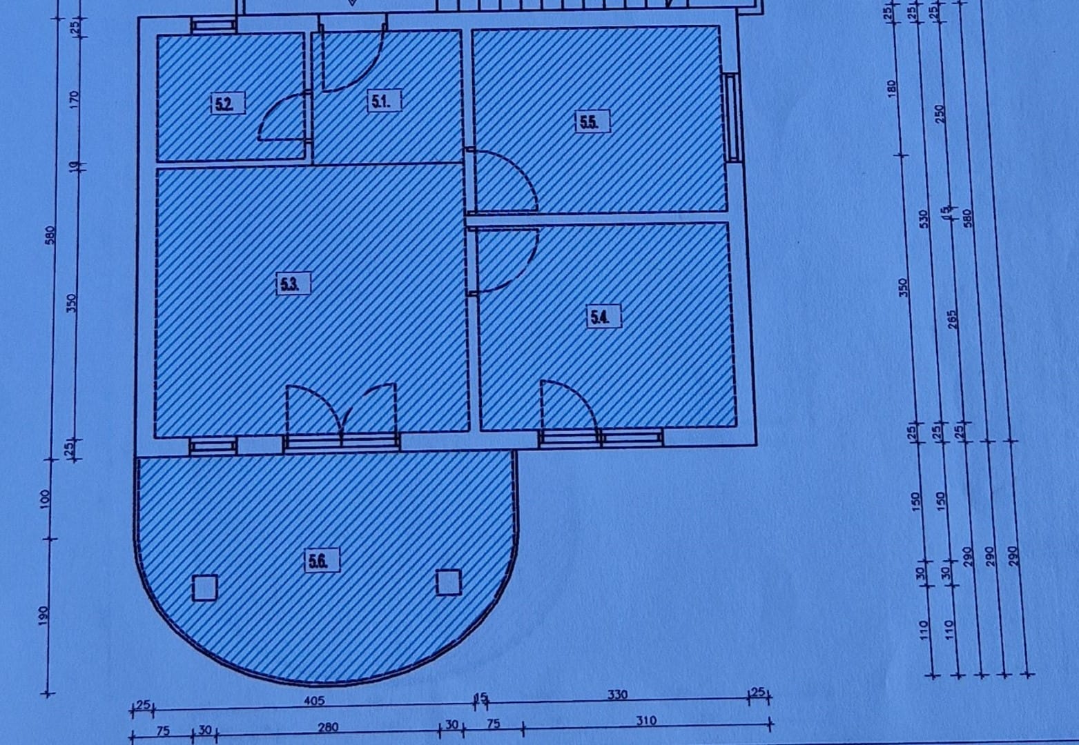 Apartament 25 m od morza, całkowicie odnowiony, Turanj, 1 piętro A Tlocrt