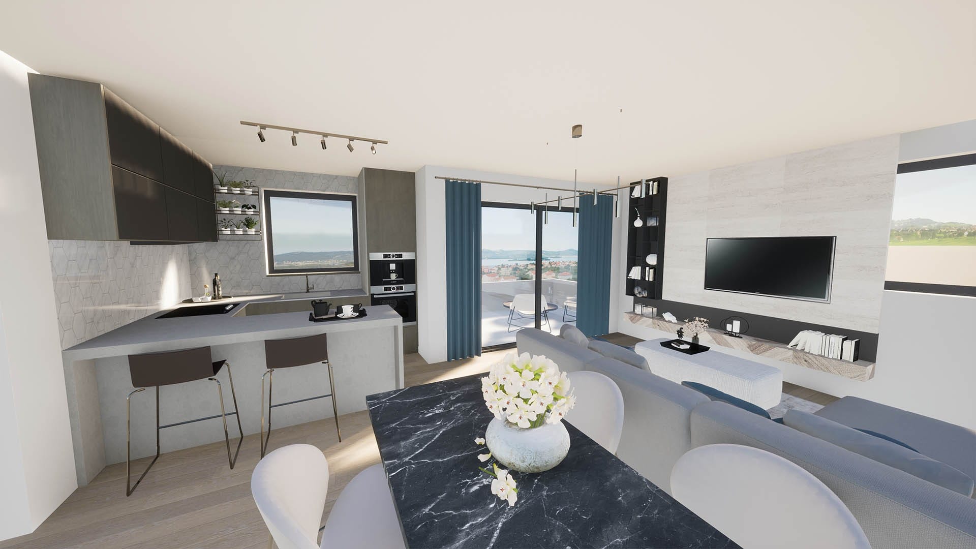 Apartament w Sveti Filip i Jakov, 69,02 m2, parter A A Sveti Filip I Jakov Interijeri