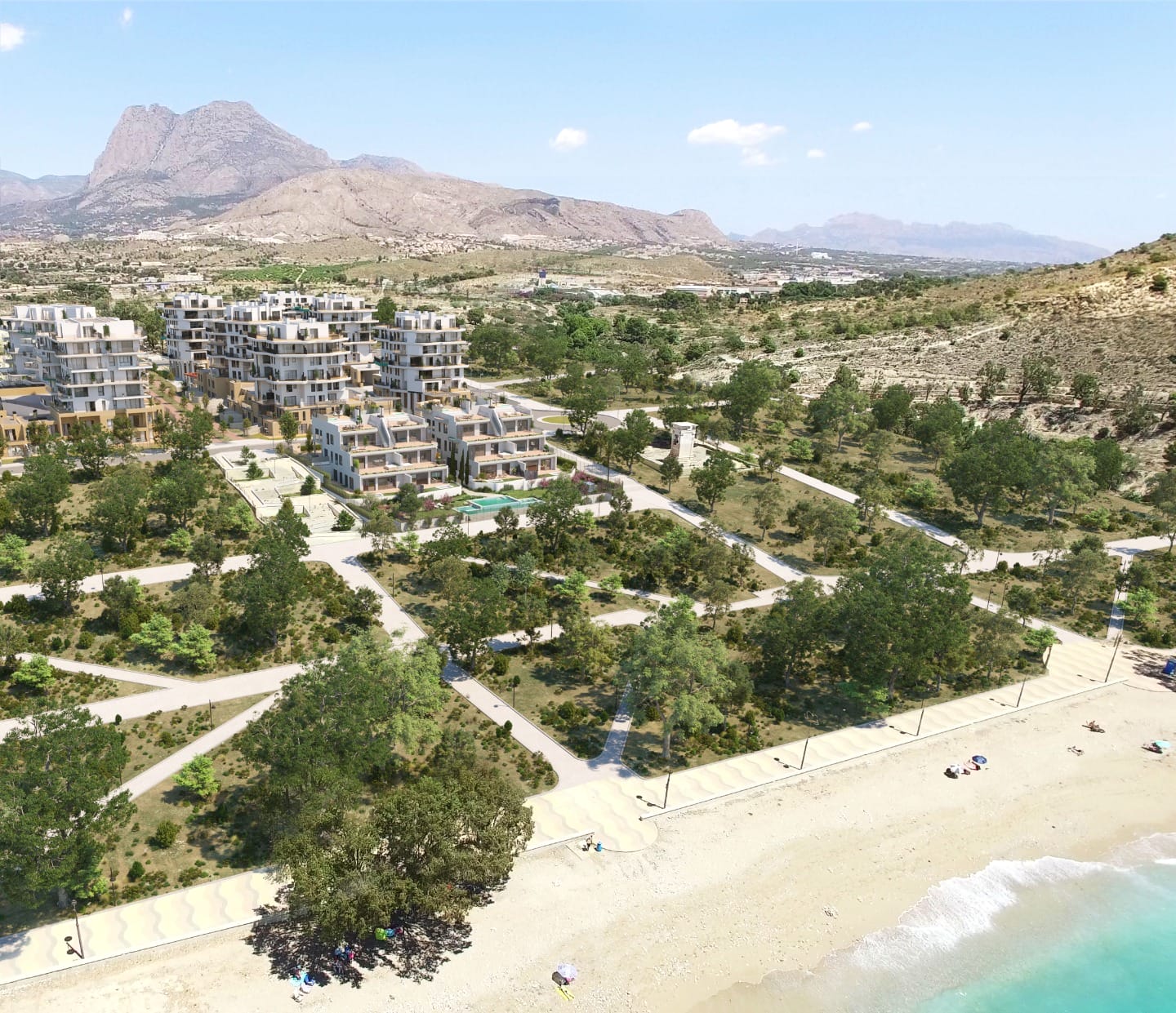 Urokliwy apartament w Villajoyosa, Północna Costa Blanca Hiszpania D