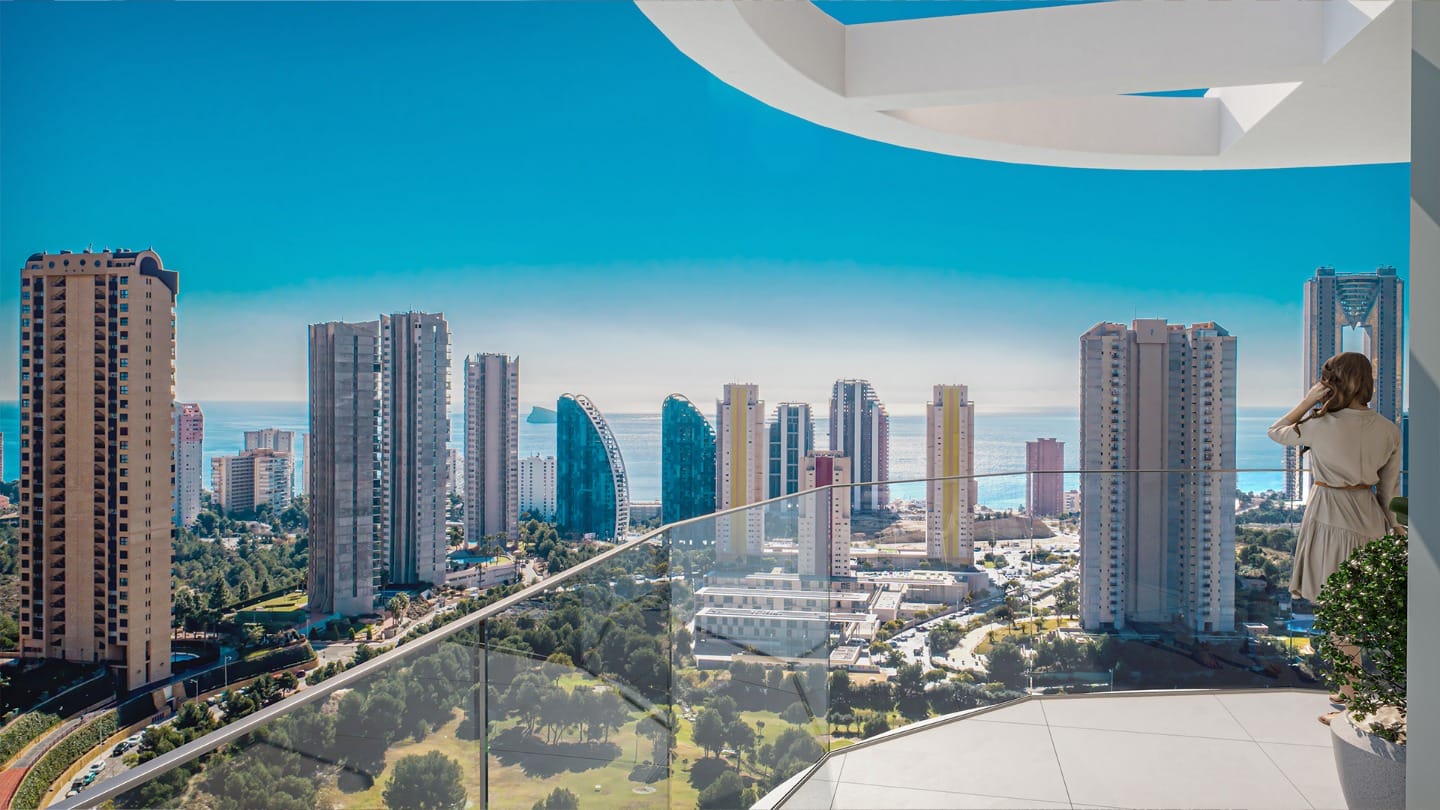 Elegancki penthouse w Benidorm, Północna Costa Blanca Hiszpania D