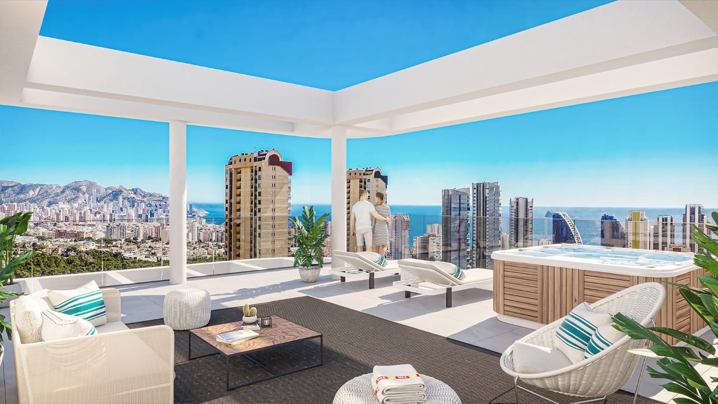 Przestronny apartament na sprzedaż w Benidorm, Północna Costa Blanca Hiszpania D