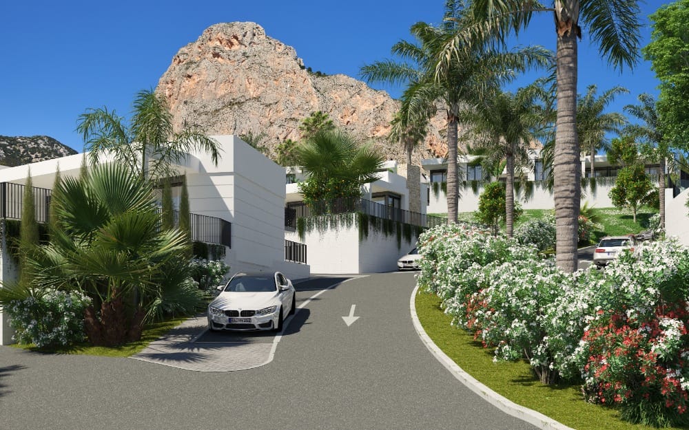 Willa w Polop, Północna Costa Blanca Hiszpania D