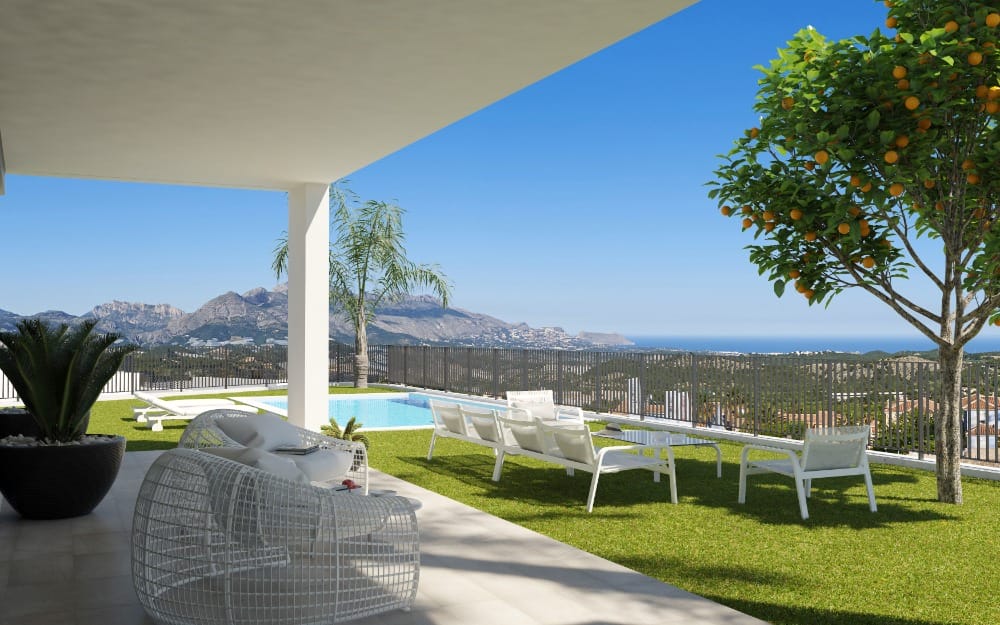 Willa w Polop, Północna Costa Blanca Hiszpania D
