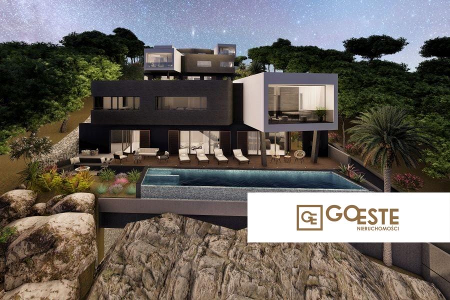 Nowoczesna willa z panoramicznym widokiem na morze - REF ID: 2035/120 w Trogir Chorwacja Trogir Villa With Pool For Sale