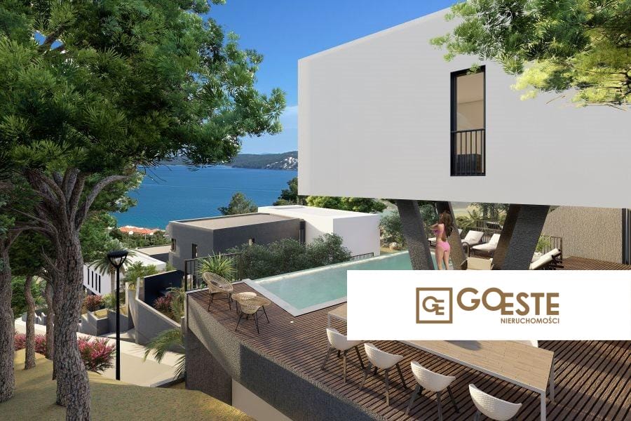 Nowoczesna willa w zabudowie bliźniaczej z widokiem na morze - REF ID: 2035/123 w Trogir Chorwacja Trogir Modern Villa With Pool And A Sea View For Sale