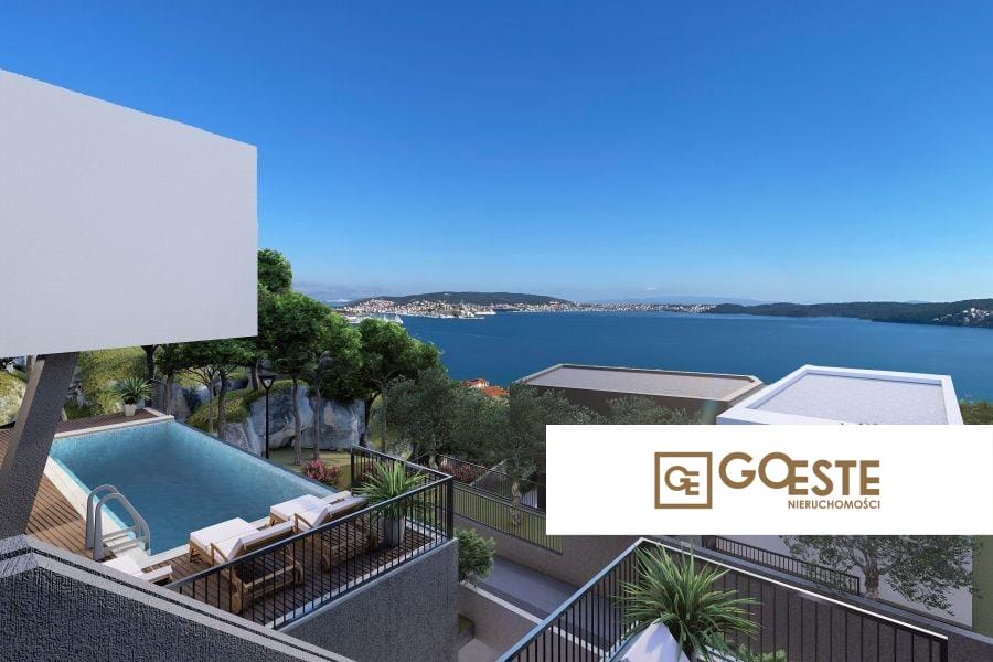 Luksusowa willa w zabudowie bliźniaczej z basenem - REF ID: 2035/122 w Trogir Chorwacja Luxury Villa With Pool For Sale