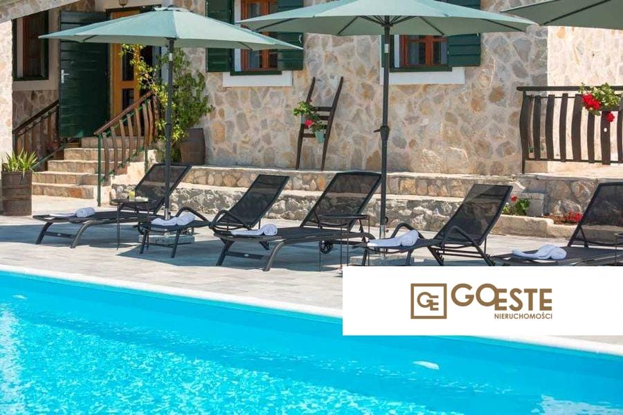 Nowo wybudowana kamienna willa z basenem - REF ID: 2021/249 w Rogoźnica Chorwacja Near Rogoznica New Stone Villa With Pool For Sale