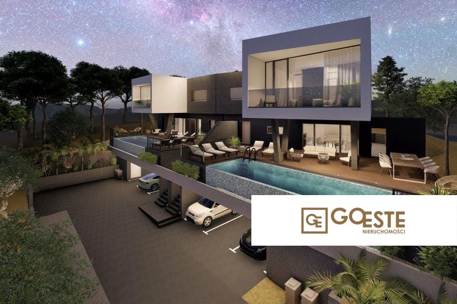 Nowoczesna willa w zabudowie bliźniaczej z widokiem na morze - REF ID: 2035/123 w Trogir Chorwacja Trogir Modern Villa With Pool And A Sea View For Sale