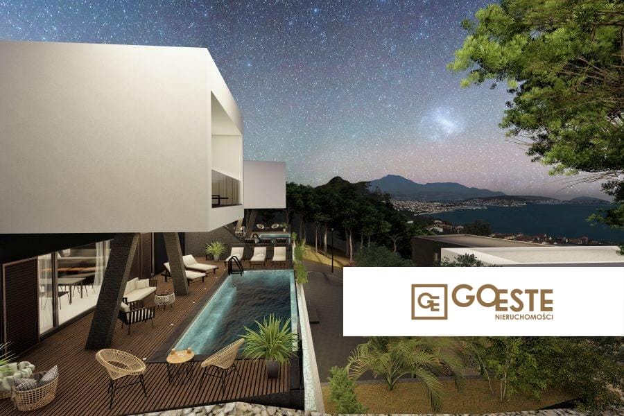 Nowoczesna willa w zabudowie bliźniaczej z widokiem na morze - REF ID: 2035/123 w Trogir Chorwacja Trogir Modern Villa With Pool And A Sea View For Sale