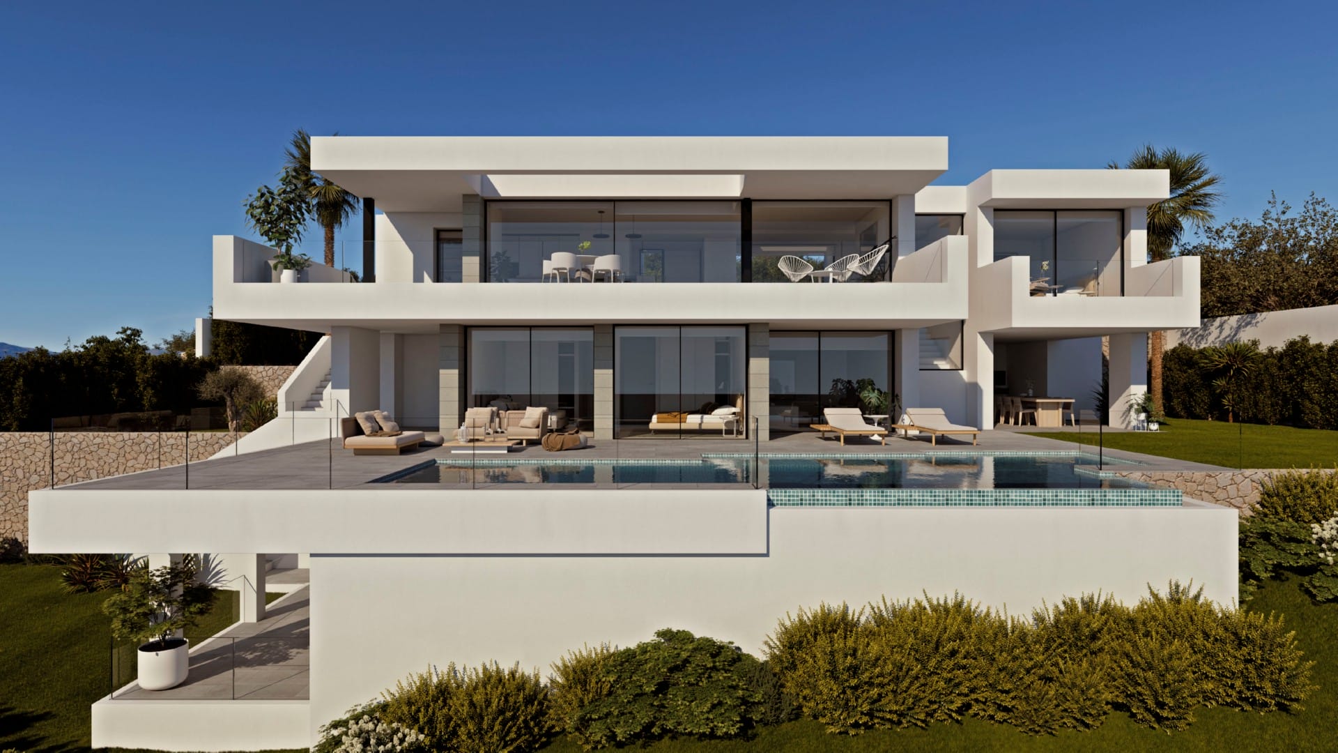 VILLAS w Cumbre del Sol, alicante, hiszpania Vapf J Day Sn