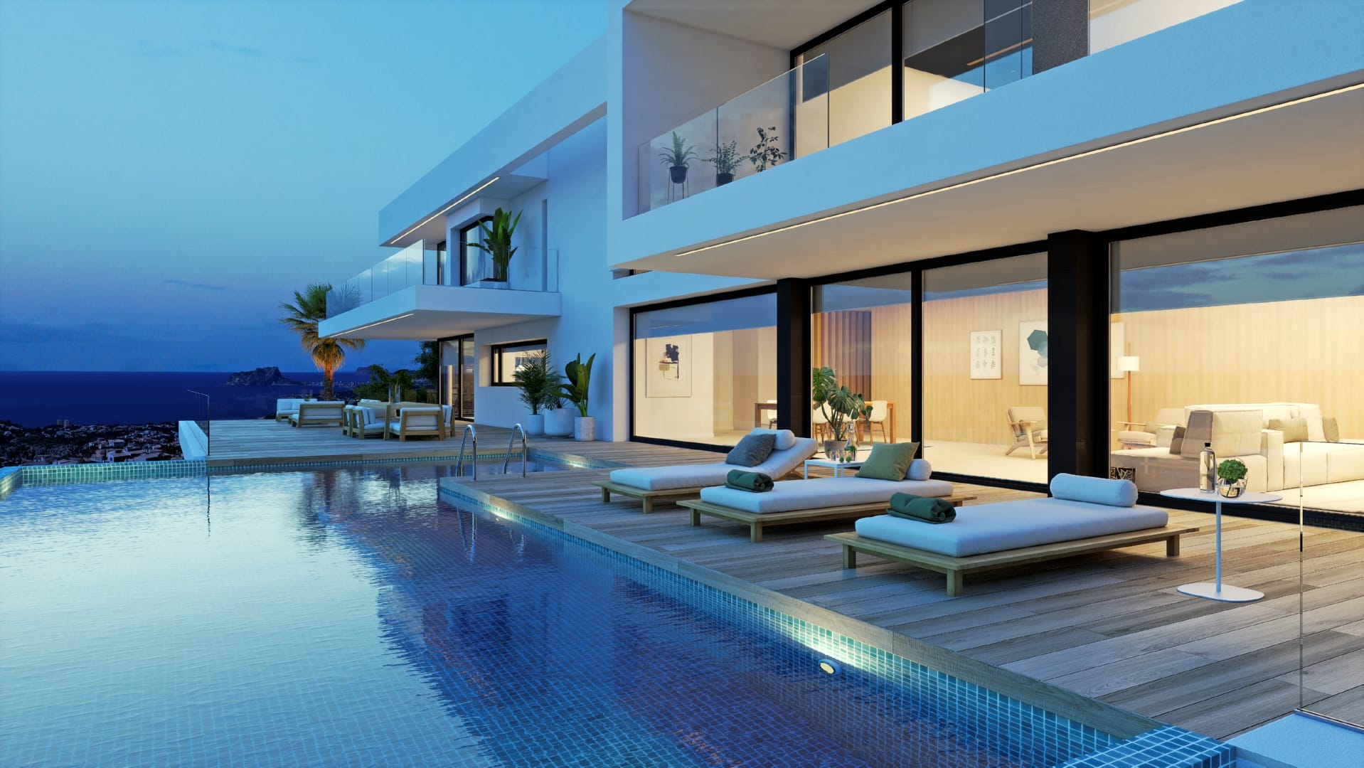 VILLAS w Cumbre del Sol, alicante, hiszpania J Vapf Night Hq Sn