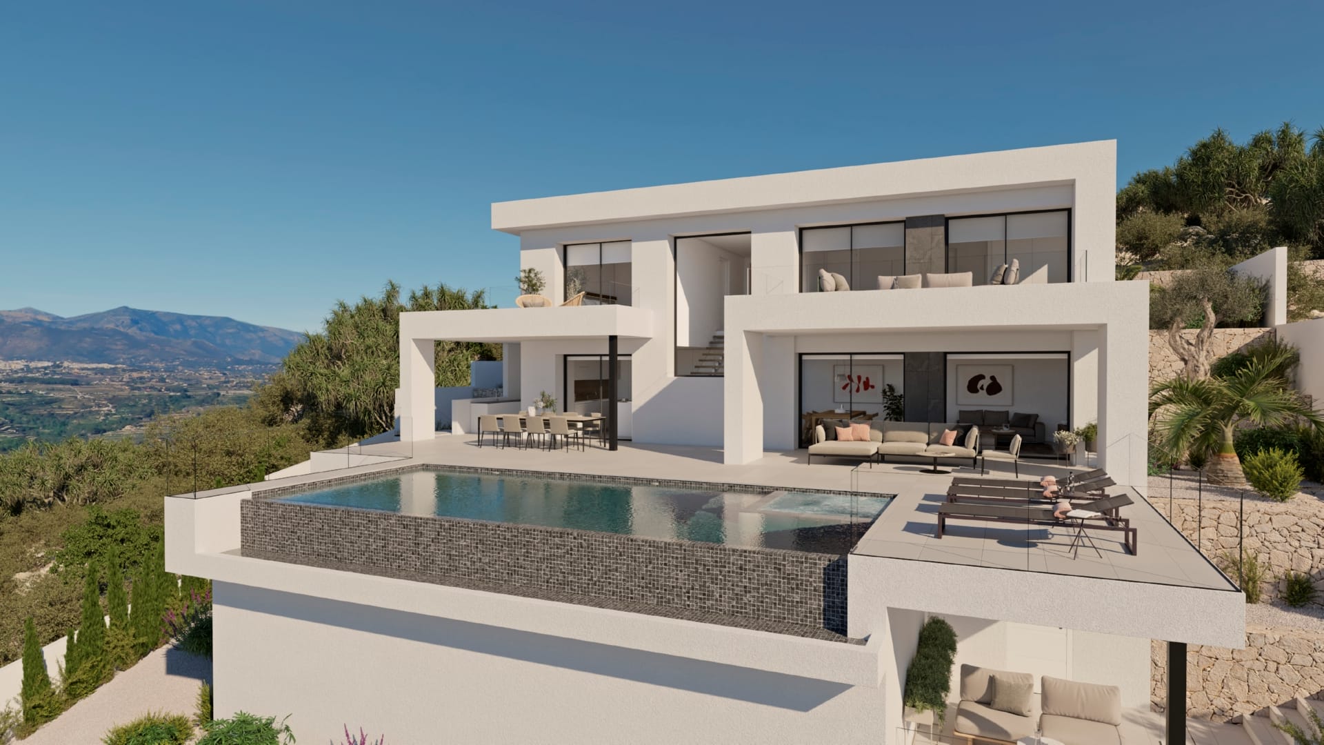 VILLAS w Cumbre del Sol, alicante, hiszpania Foto Sn
