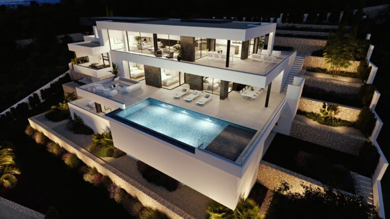 VILLAS w Cumbre del Sol, alicante, hiszpania Vapf J Night Hq Sn