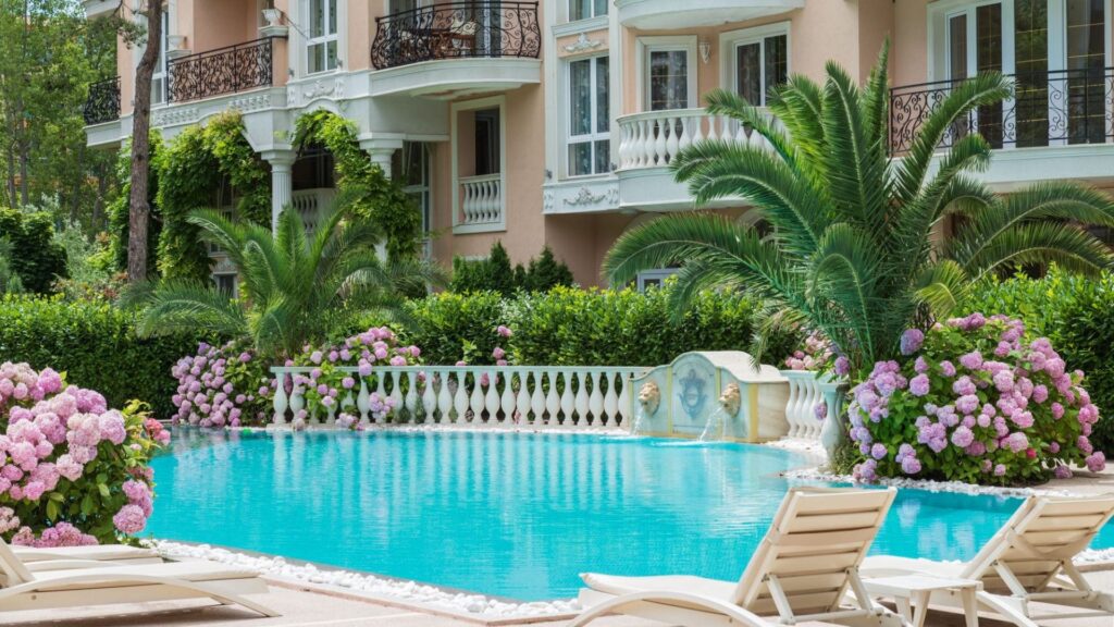 Kamienica z dwiema sypialniami w kompleksie Venera Palace, Słoneczny Brzeg B B D D E C D C