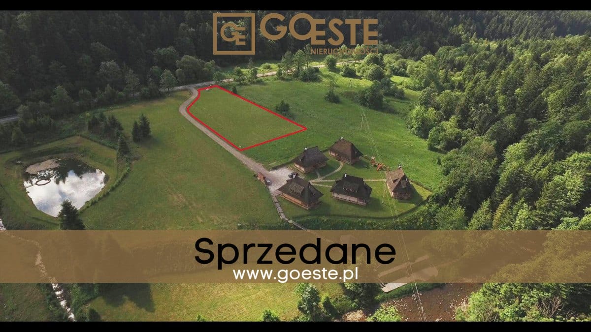 Działka na sprzedaż w górach Bieszczady 3400m2