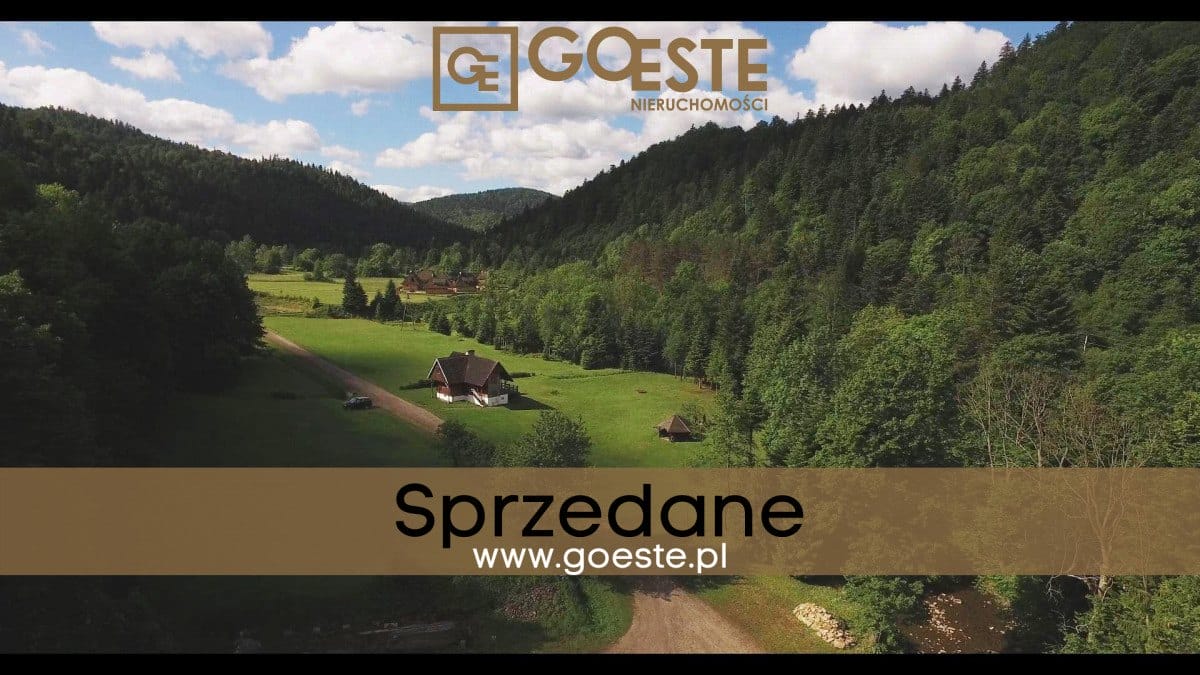 Bieszczady działka budowlana nad rzeką. PUM 10000