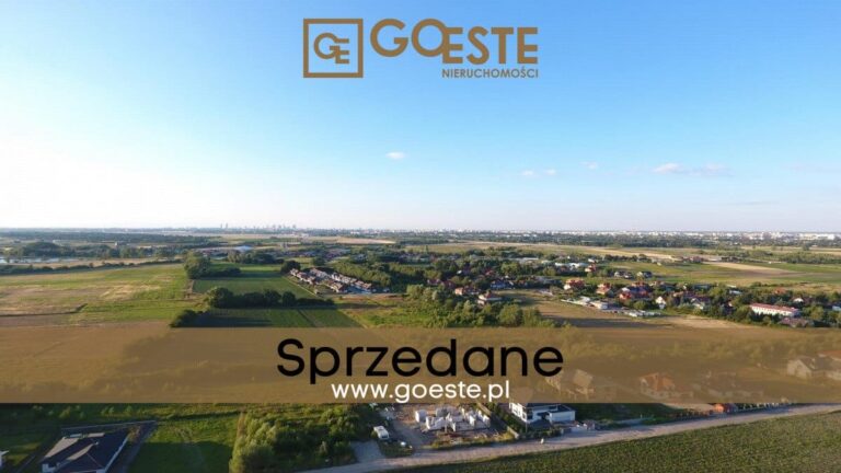 Działka budowlana na obrzeżach Warszawy - Dawidy Bankowe 1020m2