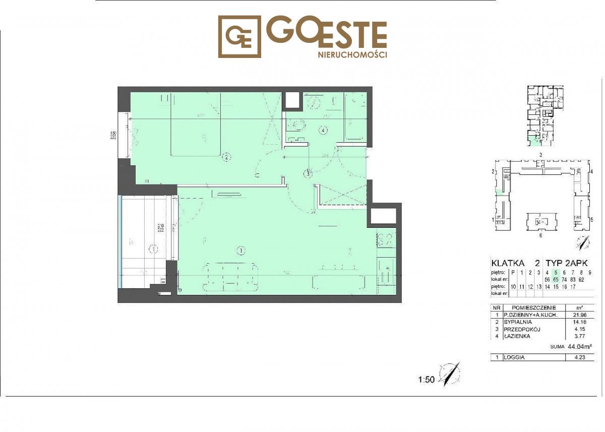Nowe mieszkanie 2pok 44m2 Warszawa Praga Południe Goeste Max