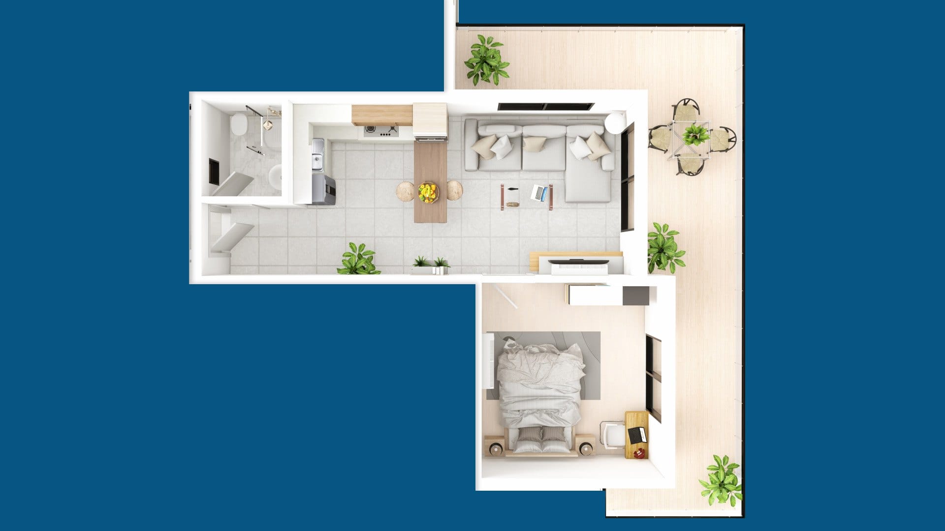 Apartament 1+1 62m2 w Iskele, Cypr. GoESTE Nieruchomości 1716895072-0