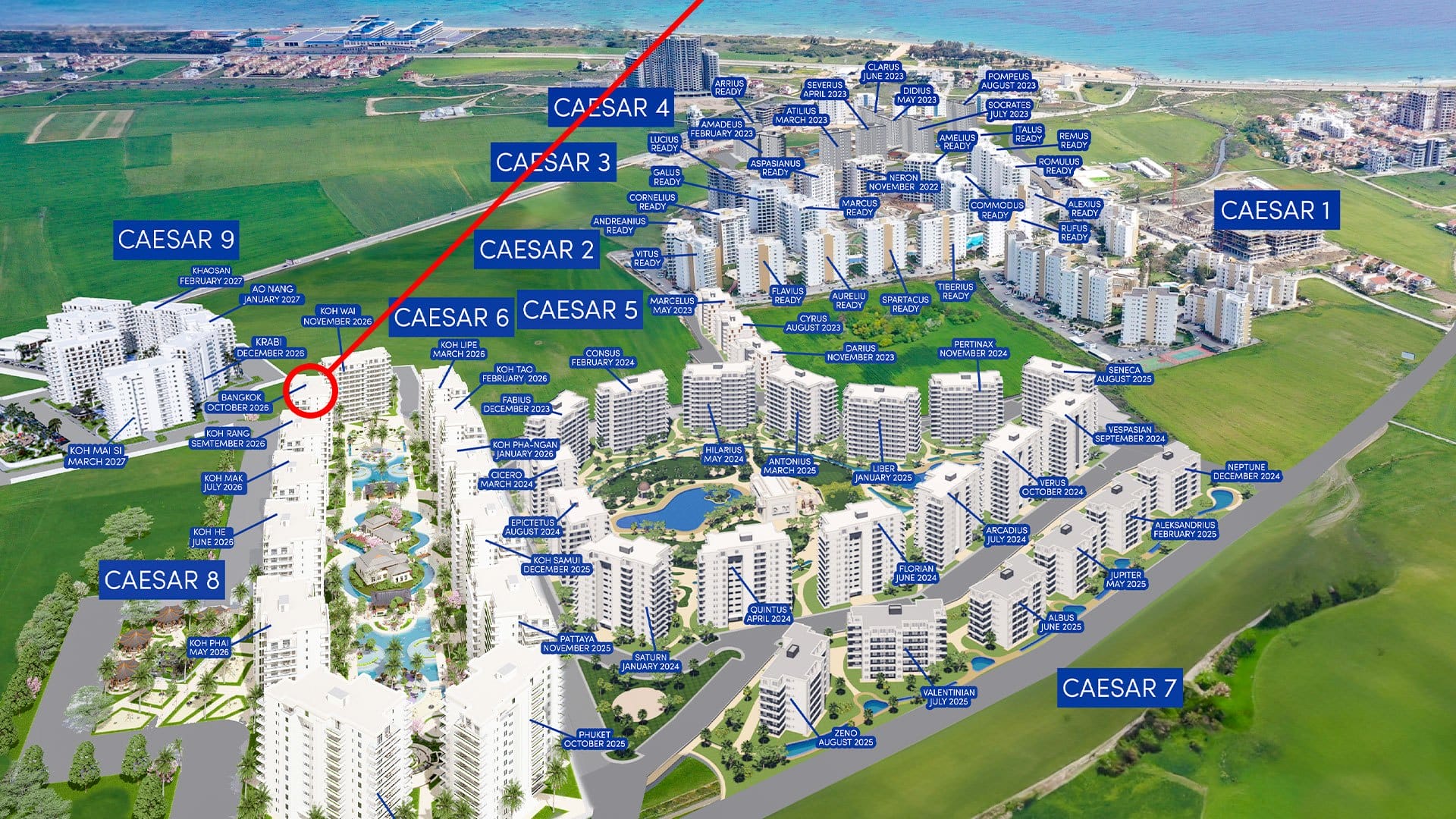 Apartament 1+1 60m2 w Iskele, Cypr GoESTE Nieruchomości 1721811455-0
