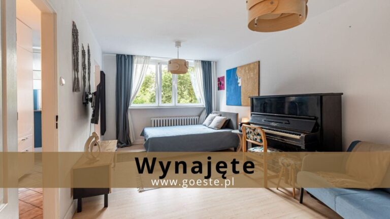 Kawalerka na wynajem z garderobą i osobną kuchnią - Mokotów